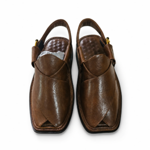 Camel Brown Suede Peshawari Chappal